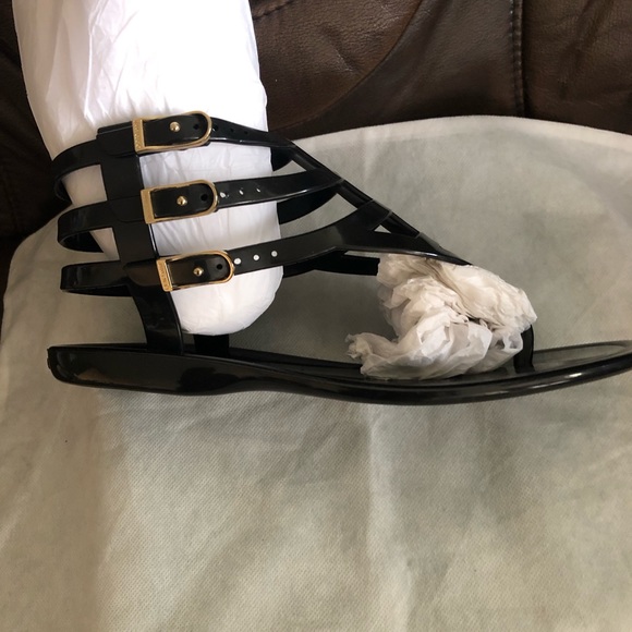 Jimmy Choo Lance Flat Jelly Sandals, size 8 - Picture 3 of 4